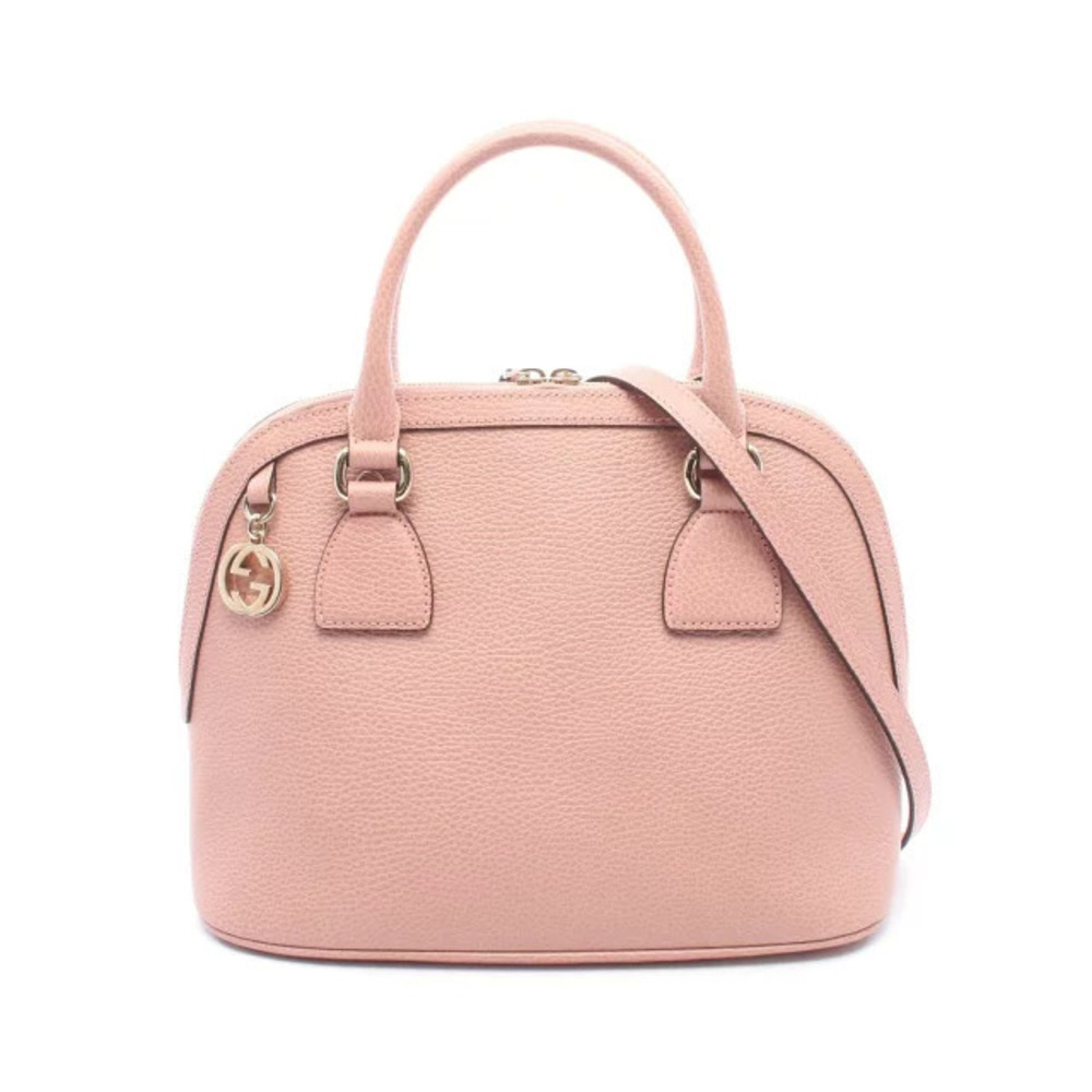 Gucci Interlocking G Handbag Leather Pink